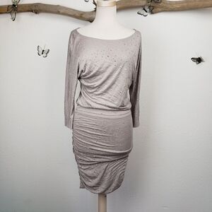 International concepts taupe dress stretchy dress